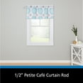 thumbnail image 3 of Mainstays 1/2" Benton Petite Café Adjustable Curtain Rod, 28-48", Brushed Nickel, 3 of 6