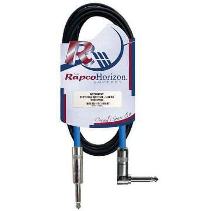 RapcoHorizon Concert Series G4 Instrument Cable 1/4" to Right Angle 1/4" 10ft