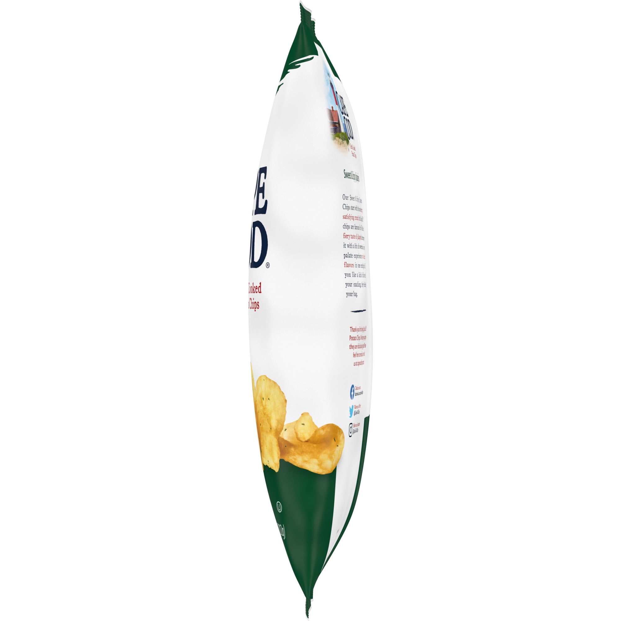 (3 pack) Cape Cod Sweet & Spicy Jalapeno Chips, 7.5 oz Bag