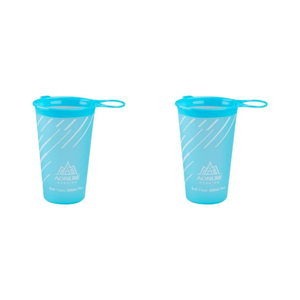 Botella de Agua Plegable Naiovety PU 200 ml Azul