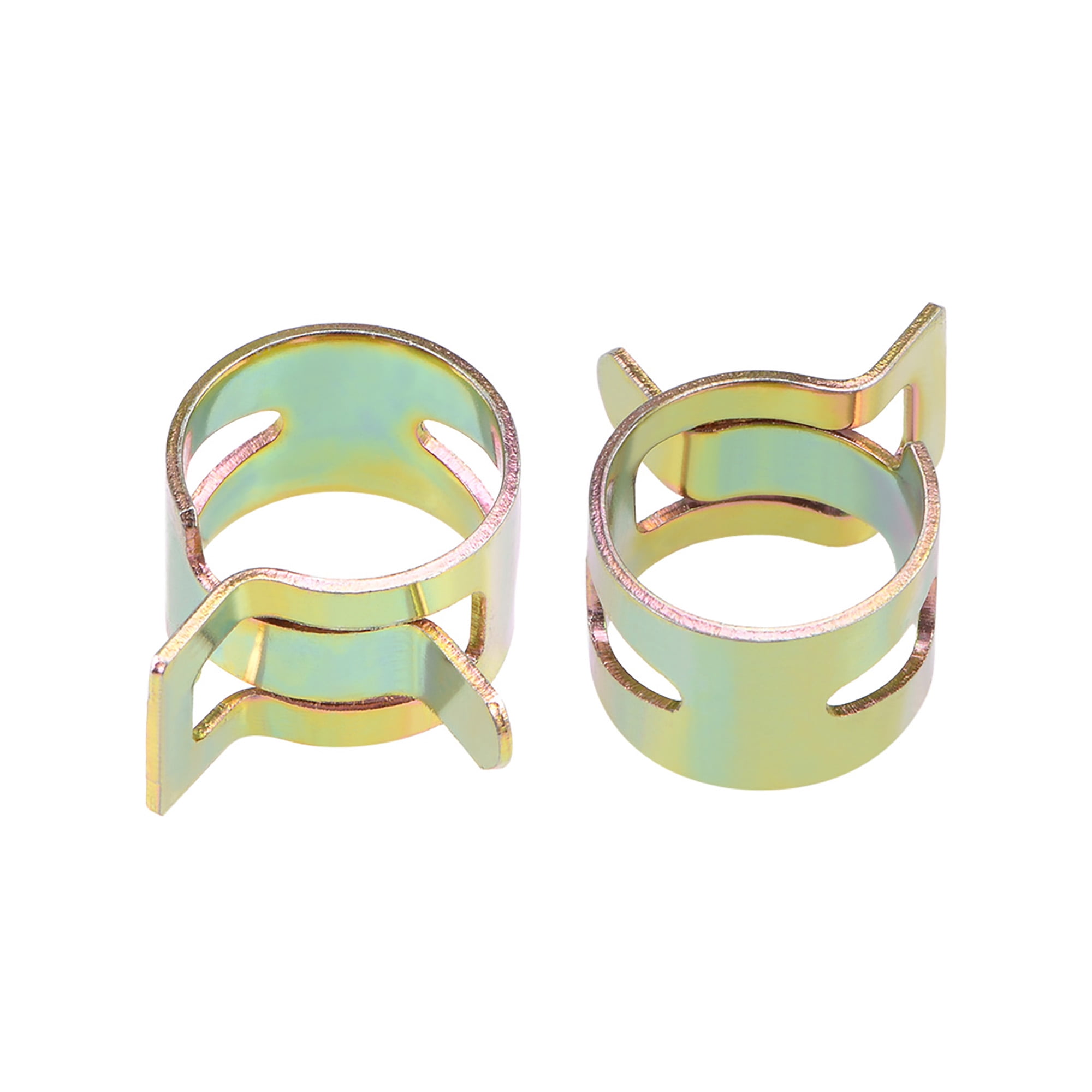 Uxcell 13mm Colorzinc Steel Band Spring Clamp for Fuel Line Silicone