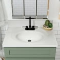 thumbnail image 5 of Design House Brookings 31" x 22" Bath Cabinet with 4" Center Set Vanity Top, Sherwin Williams® Evergreen Fog/Solid White, 5 of 6