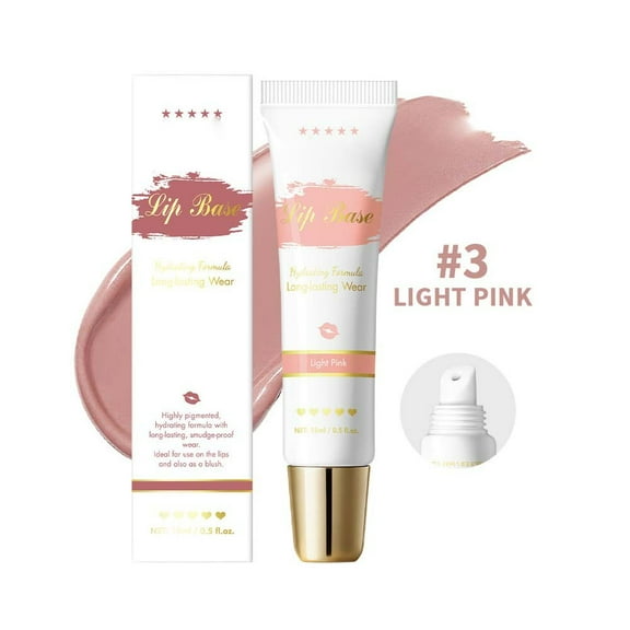 Lip Primer Base Coat - Smooth Lines & Extend Lipstick Wear, Moisturizing Formula Prevents Feathering, Intensifies Color Vibrancy for Matte & Cream Lipstick