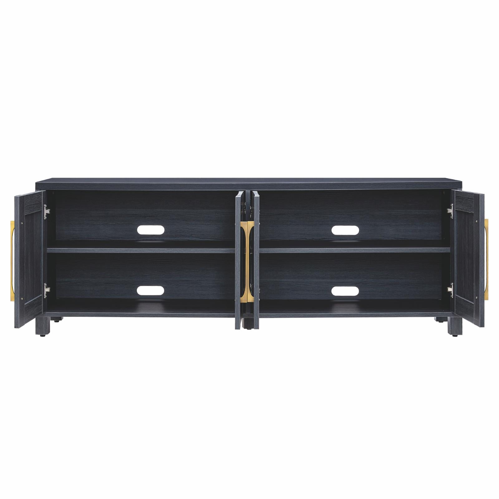 Evelyn&Zoe Chabot Rectangular TV Stand for TV's up to 75", Alder White
