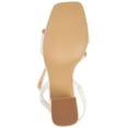 thumbnail image 6 of Journee Womens Lirryc Open Square Toe Block Heel Sandals, Widths Available, 6 of 10