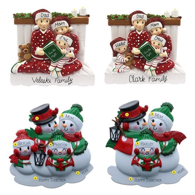 Adornos navideños de la familia Newstar, adornos colgantes, adornos navideños para árboles de Navidad, adornos navideños para parejas de erizos