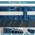 thumbnail image 4 of Lapalife Velvet Curtains, Rod Pocket Room Darkening Curtain Christmas Window Curtain Drapes for Living Room Bedroom, Blue, 52''x 120'', 1 Panel, 4 of 7