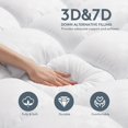 thumbnail image 4 of Extra Thick Mattress 1000 GSM Topper, Down Alternative Overfill Plush Mattress Pad, Cooling Pillow Top with 8-21Inch Deep Pocket, 4 of 11