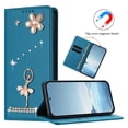 thumbnail image 5 of Leather For Google Pixel 10a Case 【RFID Blocking】Ballet Girl Flip Wallet Leather Case With Card Holder Magnetic Closure  Phone Cases Cover,Blue,For Pixel 10a, 5 of 8