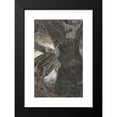 thumbnail image 2 of H.C. Louwerse 11x14 Black Modern Framed Museum Art Print Titled - Man in Boom is Grabbed by a Snake (1910), 2 of 5