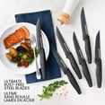 thumbnail image 6 of GraniteStone Nutriblade 6 Piece Non-Stick Steak Knife Set Color: Black, 6 of 6