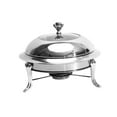 thumbnail image 2 of Chafing Dish,Stainless Steel Chafing Dish Small Hot Pot,Alcohol Food Warming Tray Large Capacity,Parties Dinners Catering Buffet Warmers Sets,Food Pans Solid Fuel Boiler Small 26cm, 2 of 8