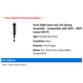 thumbnail image 2 of Front Right Strut and Coil Spring Assembly - Compatible with 2003 - 2009 GX470 2004 2005 2006 2007 2008, 2 of 2