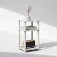 thumbnail image 3 of Mesa auxiliar Furinno Just Turn-Tube de 3 niveles, blanco/blanco, 3 of 6