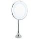 thumbnail image 1 of Espejo de maquillaje giratorio de 360 grados con aumento de 10x, ventosa y luz LED, 1 of 7