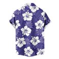 thumbnail image 6 of UVEASISHA Mens Tropical Beach Shirts,Floral Shirts for Men Short Sleeve Lapel Button Down Shirt Big and Tall Casual Loose Hawaiian Shirts Prime Sales of The Day, 6 of 6