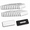 White-100, variant on 100 Pieces Blank Name Tag With Pin 1 X 3 Inch White