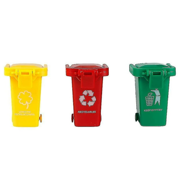 3pcs/set Kids Push Toy Vehicles Garba Truck Trash Cans