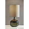 thumbnail image 2 of Adesso Marina Table Lamp, Black Rubberwood with Smoked Glass, 2 of 5