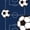 A Navy White, variant on Erosebridal Blue Soccer Twin Quilt Set,Classic Football Twin Coverlet Set For Boys,2 Pieces