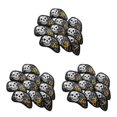 thumbnail image 2 of Wosthever 10Pcs PU Leather Waterproof Iron Club Head Protector Golfer Gift Golf Covers Type1 NO1, 2 of 6