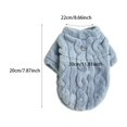 thumbnail image 4 of Dog Sweater Pajamas for Small Medium Dogs, Cute Turtleneck Winter Clothes for Girl or Boy, Warm Puppy Onesie Outfit for Chihuahua, Yorkie, and Christmas, 4 of 6