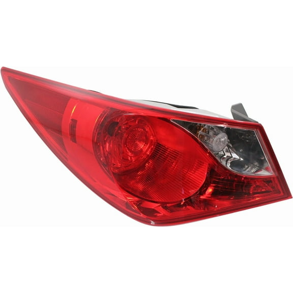 Tail Light Compatible With 2011-2014 Hyundai Sonata Left Driver Side, Outer With bulb(s)