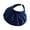 Dark blue, variant on Hats Pure Colored Conch Shape Summer Sun Visor Headbands For Women Wide Brim Roll Up Beach Foldable Hat