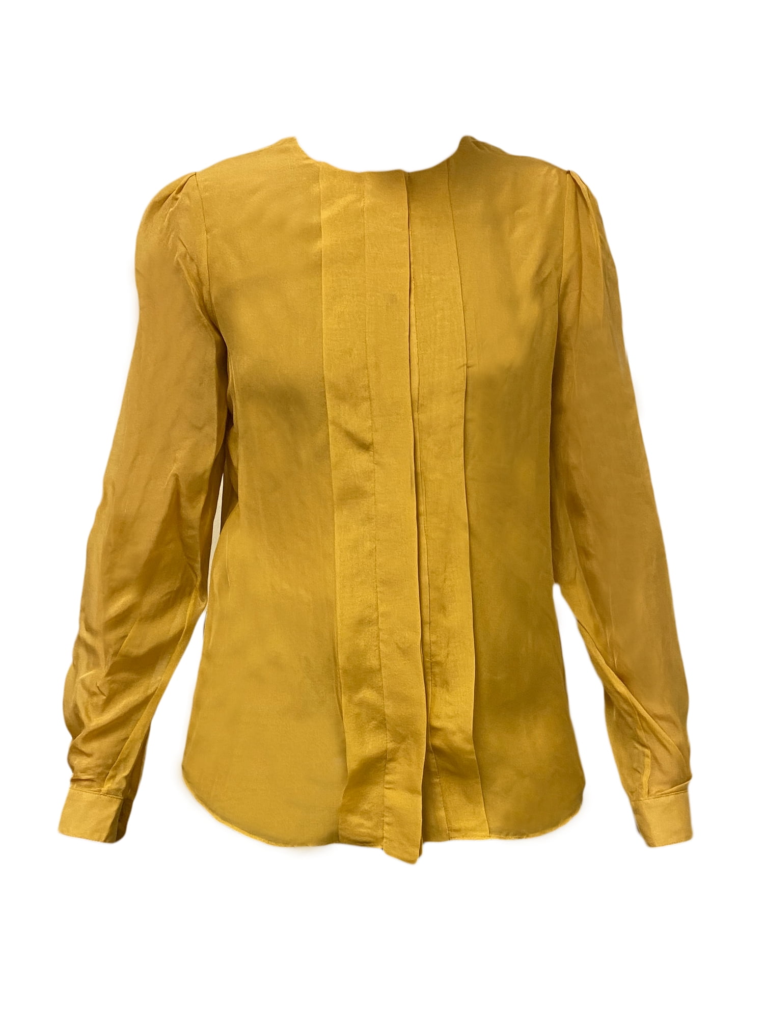 Hanley Mellon - Hanley Mellon Women's Collarless Military Blouse 6 Mustard  Yellow - Walmart.com - Walmart.com