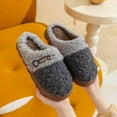 thumbnail image 4 of Bibifish Womens Fuzzy Slippers Fleece Lined Thick Non Slip Sole Slip On Slippers Soft Plush All Day Warm Wear Indoor Outdoor Winter Slippers, 4 of 4