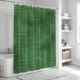 thumbnail image 5 of Dark Green Shower Curtain Set - Long 72" x 84" Washable Bathtub Curtain with 12 Hooks, Farmhouse Linen Texture Waterproof Fabric Stall Shower Curtains for Bathroom/Bathtub Décor, 5 of 8