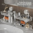 thumbnail image 4 of Faucet suction cup storage rack, bathroom, toilet, washbasin, wall mounted storage, wall mounted, 4 of 6