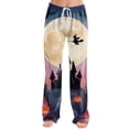 thumbnail image 2 of Halloween Womens Pajama Pants Cute Print Lounge Pants for Women, Soft Pj Pants Comfy Elastic Waist Sleepwear, Womens Halloween Pj Pants, Cozy Pajama Pants for Fall & Holiday, 2 of 5