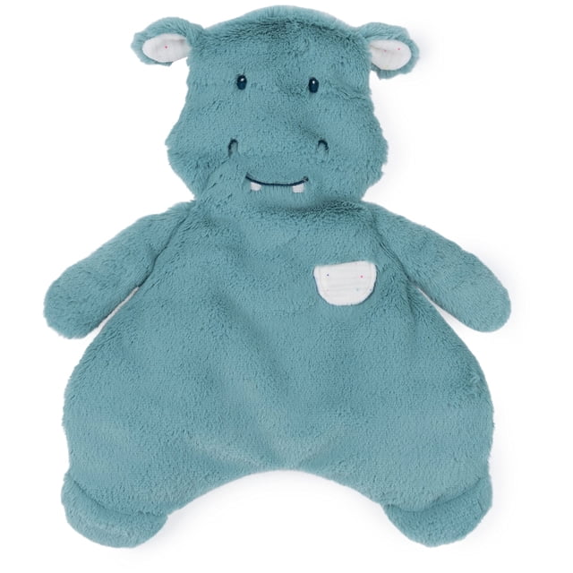 Manta de felpa GUND Baby Oh So Snuggly Hippo Lovey, 14 pulgadas, color verde azulado