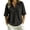A1 Black, variant on BODOAO Women's 2026 Short Sleeve V Neck Shirt, Collared Button Down Summer Tee Top, Business Casual Lightweight Blouse for Office Work, Travel and Daily Outfits Black L