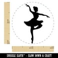 thumbnail image 2 of Ballerina Dancer in Tutu On Pointe Self-Inking Rubber Stamp Ink Stamper - Yellow Ink - Mini 1/2 Inch, 2 of 7