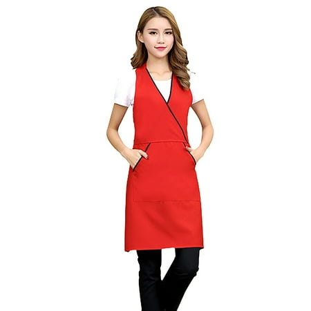 

Sanwood 85x72cm Anti Oil Waterproof Kitchen Coffee Store Cooking Baking Sleeveless Apron Kitchen Tool