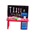 thumbnail image 3 of FashionCha Mini Table Model 1/64 Scale Mini Tool Table Model Diorama Accessories Resin Display Prop Micro Landscape Decor Suitable for Gift Giving Home Decoration Dollhouse Car Repair Red Table, 3 of 8