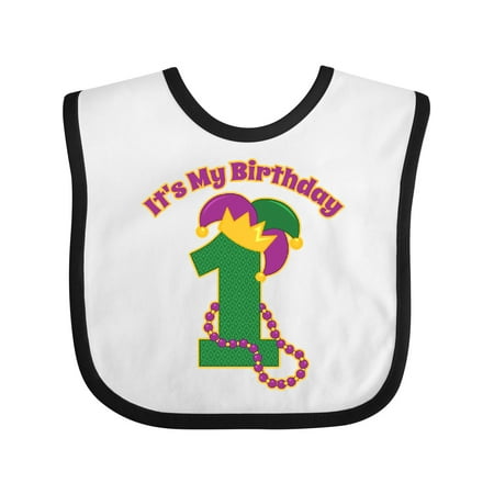 

Inktastic Mardi Gras 1st Birthday Gift Baby Boy or Baby Girl Bib