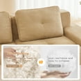 thumbnail image 5 of Aukfa Corduroy Modular Sectional Sofa; 29.5" Deep Seat Loveseat, Pearl-Like Trim, Camel, 5 of 11
