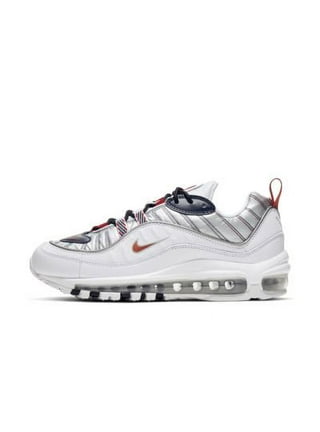 Nike Women's Air Max 98 Fourth of July White Red Silver Blue AH6799-112  Size 8.5