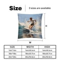 thumbnail image 5 of Surfing in Summer Covers Pillows Set of 2 with Unique Patterns, Throw Pillow Inserts for Bed or Couch, Available in 16x16, 18x18, 20x20 Inches for Any Occasion, 5 of 6