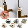 thumbnail image 2 of PEIBang Hinge Head Tea Cup,Decorative Magnetic Hinge Toppers,Miniature Figurine Door Hinge Head for Home Decor, 2 of 6