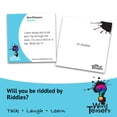 thumbnail image 2 of ? Acertijos de palabras - Juego de acertijos para niños, adolescentes y adultos - Rompecabezas divertidos y divertidos - Gran juego de cartas para niños/juego de viaje divertido - 150 tarjetas de acer, 2 of 5