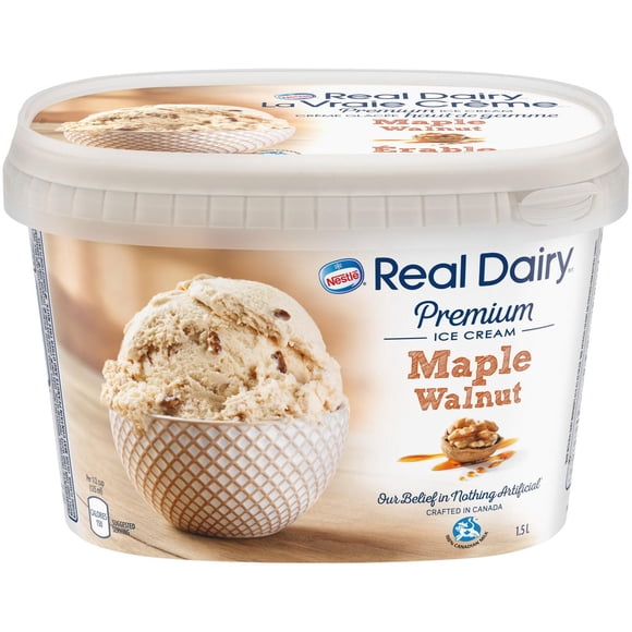 REAL DAIRY Maple Walnut Premium Ice Cream, 1.5 L