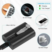 SUNBAT 6040mAh 3.65V Rechargeable Ring Camera Replacement Battery Compatible with Ring Video Doorbell 2/3/4/3 Plus/, Spotlight Cam, Stick Up Cam(2 Pack)