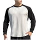 thumbnail image 2 of pstuiky manga larga para hombre, Suéter informal de moda para hombre, color liso, manga larga y cuello redondo. camisetas de hombre s, 2 of 5