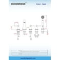 thumbnail image 5 of WOODBRIDGE Bathroom 5-Hole Tub Hand Shower,Deck Mounted Bathtub Filler Faucet with 3 Handles,Brushed Nickel Finish, F0022 BN, 5 of 6