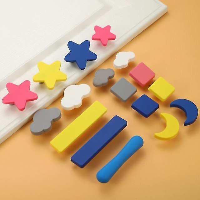 Yaju Kids Bedroom Furniture Drawer Handle Small Cloud Shaped Furniture Handle(3pcs, Gray)