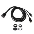 thumbnail image 2 of USB 3.0 HDMI a HDMI Cable de Extensión Línea Montaje Empotrado para Coches Auto (1 Metro / 2 Metros) Soledad Extensión USB HDMI a HDMI, 2 of 10